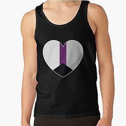 Demisexual Tank Tops - Demisexual Pride Heart Gift, Demisexuality Love, Demisexual Love is Love LGBT+ Tank Top RB0403
