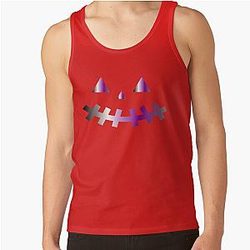 Demisexual Tank Tops - pumpkin demisexual Tank Top RB0403