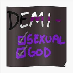 Demisexual Posters - demisexual - demigod Poster RB0403