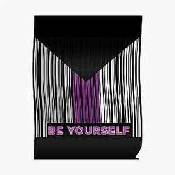 Demisexual Posters - Be Yourself Demisexual Pride Poster RB0403