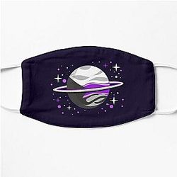 Demisexual Face Masks - Demisexual Outer Space Planet Demisexual Pride Flat Mask RB0403
