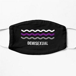 Demisexual Face Masks - demisexual pride flag Flat Mask RB0403