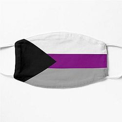 Demisexual Face Masks - Demisexual Pride Flag Flat Mask RB0403