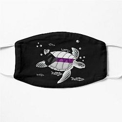 Demisexual Face Masks - Demisexual Turtle Flat Mask RB0403