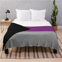 Demisexual Blanket - Solid Demisexual Pride Flag Throw Blanket RB0403