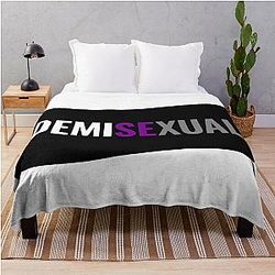 Demisexual Blanket - demisexual pride flag Throw Blanket RB0403