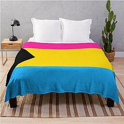 Demisexual Blanket - Demi Pan Flag Pride - Pansexual Demiromantic Panromantic Demisexual Throw Blanket RB0403