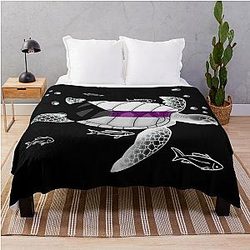 Demisexual Blanket - Demisexual Turtle Throw Blanket RB0403