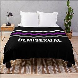 Demisexual Blanket - demisexual pride flag Throw Blanket RB0403