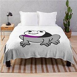 Demisexual Blanket - Demisexual Frog Demisexual Pride Throw Blanket RB0403