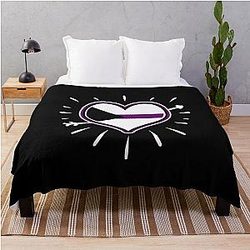 Demisexual Blanket - Demisexual Heart For Demisexual Pride Day Throw Blanket RB0403