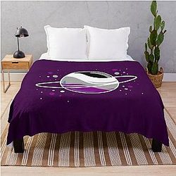 Demisexual Blanket - Demisexual Outer Space Planet Demisexual Pride Throw Blanket RB0403