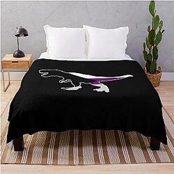 Demisexual Blanket - Demisexual Dinosaur Demisexuality Dino Throw Blanket RB0403
