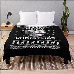 Demisexual Blanket - Demisexual Christmas Demisexuality Ugly Sweater Throw Blanket RB0403