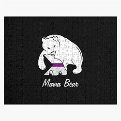 Demisexual Puzzles - Demisexual Mama Bear Demisexuality Bear Jigsaw Puzzle RB0403