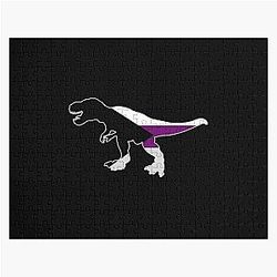 Demisexual Puzzles - Demisexual Dinosaur Demisexuality Dino Jigsaw Puzzle RB0403