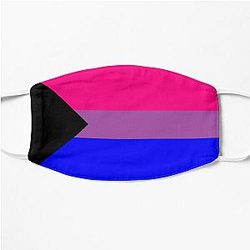 Demisexual Face Masks - Demisexual Biromantic, Bisexual Demiromantic, Demi Bi FLAG Flat Mask RB0403