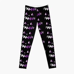 Demisexual Leggings - demisexual halloween face Leggings RB0403