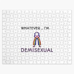Demisexual Puzzles - Whatever, I'm demisexual Jigsaw Puzzle RB0403