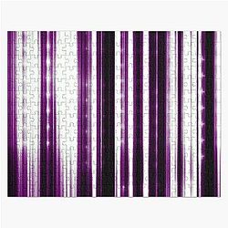 Demisexual Puzzles - Demisexual Pride Vertical Stripes Over Small Lights Jigsaw Puzzle RB0403