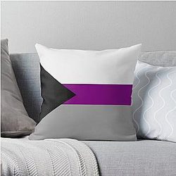 Demisexual Pillows - Demisexual Pride Flag Throw Pillow RB0403