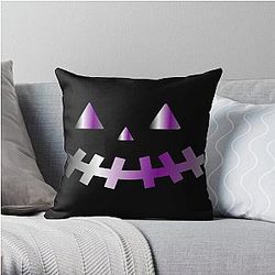 Demisexual Pillows - demisexual halloween face Throw Pillow RB0403