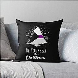 Demisexual Pillows - Demisexual Christmas Demisexuality Be Yourself Throw Pillow RB0403