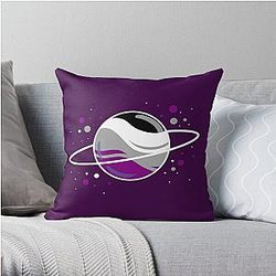 Demisexual Pillows - Demisexual Outer Space Planet Demisexual Pride Throw Pillow RB0403