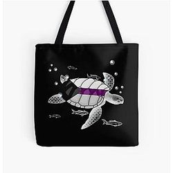 Demisexual Bags  - Demisexual Turtle All Over Print Tote Bag RB0403