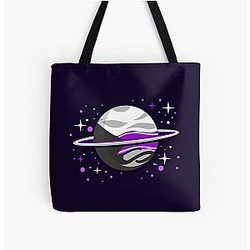 Demisexual Bags  - Demisexual Outer Space Planet Demisexual Pride All Over Print Tote Bag RB0403