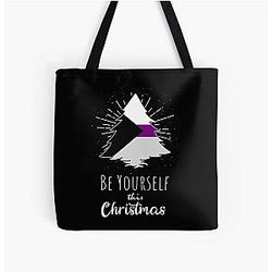 Demisexual Bags  - Demisexual Christmas Demisexuality Be Yourself All Over Print Tote Bag RB0403