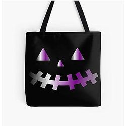 Demisexual Bags  - demisexual halloween face All Over Print Tote Bag RB0403