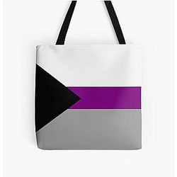 Demisexual Bags  - Demisexual Pride Flag All Over Print Tote Bag RB0403