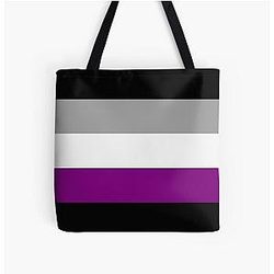 Demisexual Bags  - Demisexual Pride Stripes All Over Print Tote Bag RB0403