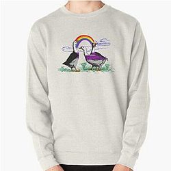 Demisexual Sweatshirts - Demisexual Pride Geese Pullover Sweatshirt RB0403
