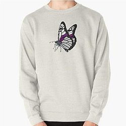 Demisexual Sweatshirts - Demisexual Butterfly Pullover Sweatshirt RB0403