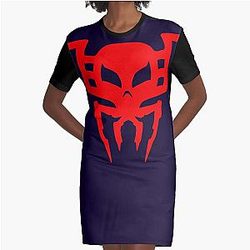 2099 Spider Graphic T-Shirt Dress