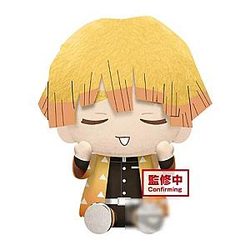 20cm Yellow Zenitsu Agatsuma Anime Demon Slayer Cute Sitting Doll Plush