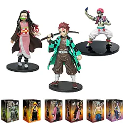 Anime Kamado Tanjirou Nezuko Demon Slayer Characters Action Figures Toys