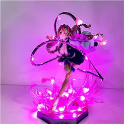 Anime  Demon Slayer Kanroji Mitsuri Led Action Figure Toys