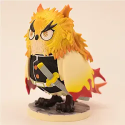 10cm Demon Slayer Kimetsu No Yaiba GK Owl COS Rengoku Kyoujurou Anime Figures Toys