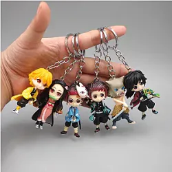 Demon Slayer Kimetsu no Yaiba Kamado Tanjirou Action Figure Key Chain