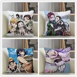 Demon Slayer Sofa Decoration Cushion Cover Pillowcase