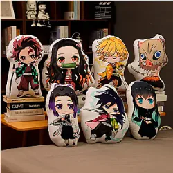 30cm Demon Slayer Kimetsu No Yaiba Characters Soft Plush Pillow Doll