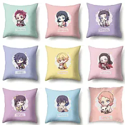 Anime Demon Slayer Character Print Cosplay Pillow Case