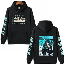 Anime Demon Slayer Muichiro Tokito Graphic Printed Pullovers Sweatshirts