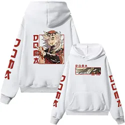 Demon Slayer Douma Cartoon Characters Pullovers Tops Long Sleeves Hoodies