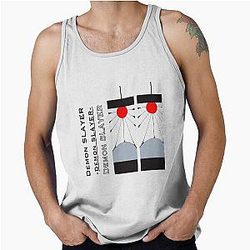Demon Slayer Hanafuda Earring in Pair Fan Art Tank Top