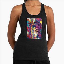 Demon Slayer Kokushibo Art Racerback Tank Top