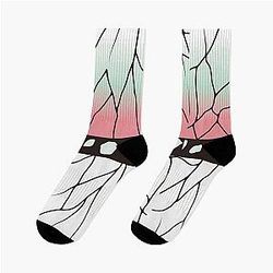 Demon Slayer Kocho Shinobu Japanese Pattern WAGARA Butterfly Pattern Design Socks